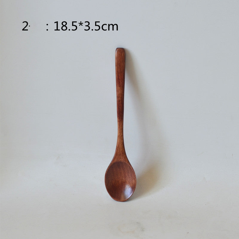 Small Customized Lettering Japanese Children Wooden Soup Spoon El Pazar