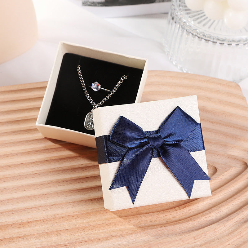 Bow Necklace Earrings Packaging Gift Box El Pazar