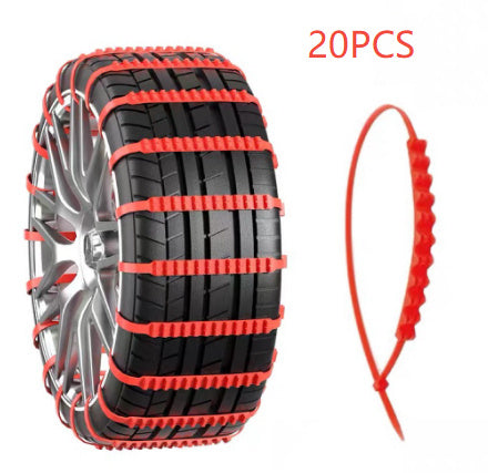 Emergency Plastic Nonskid Chain Universal Car Tire Non-slip Band El Pazar