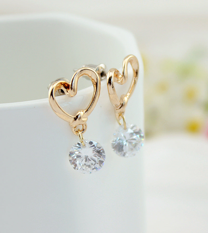 Korean Fashion Temperament Jewelry Love Earrings Earrings El Pazar