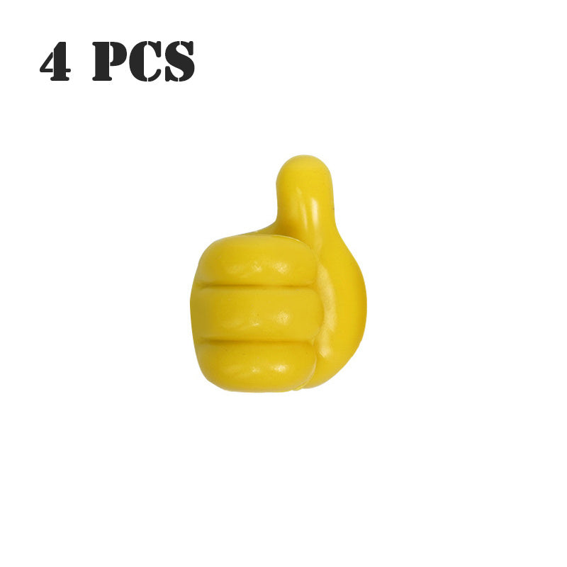 Multifunctional Clip Holder Thumb Hooks Wire Organizer Wall Hooks Hanger Strong Wall Storage Holder For Kitchen Bathroom El Pazar