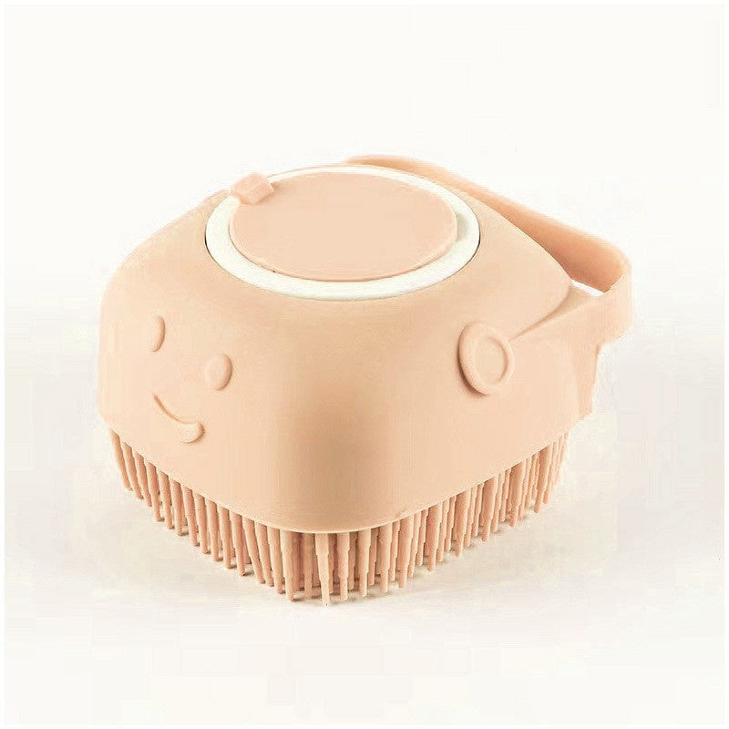 Silicone Dog Bath Massage Gloves Brush Pet Cat Bathroom Cleaning Tool Comb Brush For Dog Can Pour Shampoo Dog Grooming Supplies El Pazar