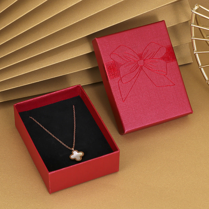 Bow Necklace Earrings Packaging Gift Box El Pazar