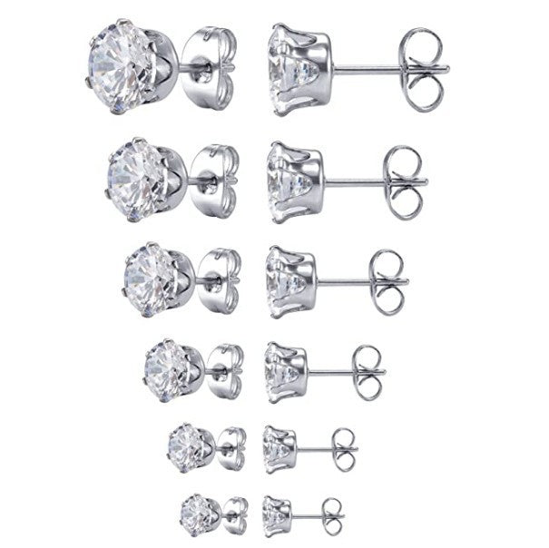 European And American Popular Crystal Zircon Earrings El Pazar