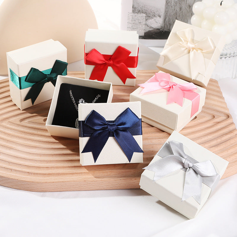 Bow Necklace Earrings Packaging Gift Box El Pazar