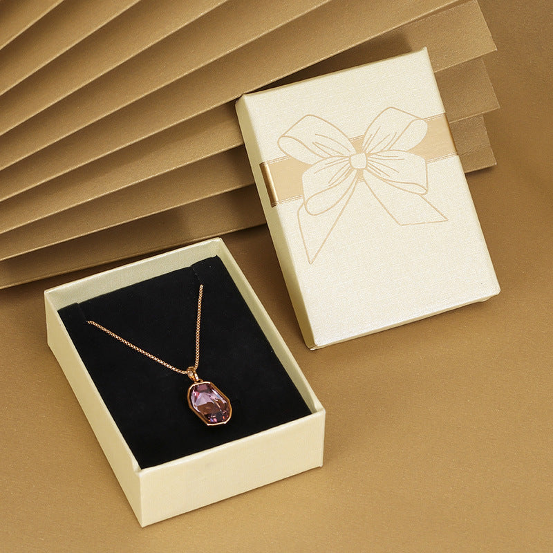 Bow Necklace Earrings Packaging Gift Box El Pazar