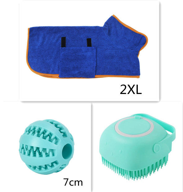 Silicone Dog Bath Massage Gloves Brush Pet Cat Bathroom Cleaning Tool Comb Brush For Dog Can Pour Shampoo Dog Grooming Supplies El Pazar