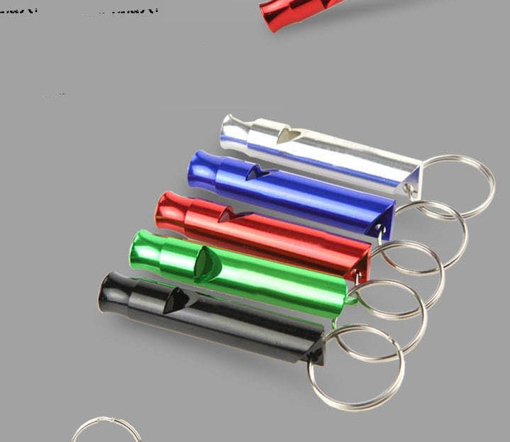 Outdoor Survival Whistle High Frequency Whistle Travel Aluminum Keychain Whistle El Pazar