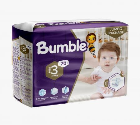 Bumble Diapers Jumbo Package No 3 (4-9) 70 Pcs X4