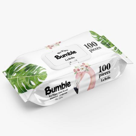 Bumble Wet Wipes 100 Pcs (La Bella) X12 Bumble Wet Wipes 100 Pcs (La Bella) X12