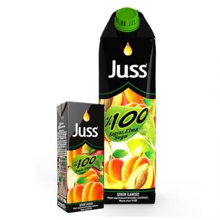 Juss% 100 Apricot Apple Juice 200 ml Juss% 100 Apricot Apple Juice 200 ml