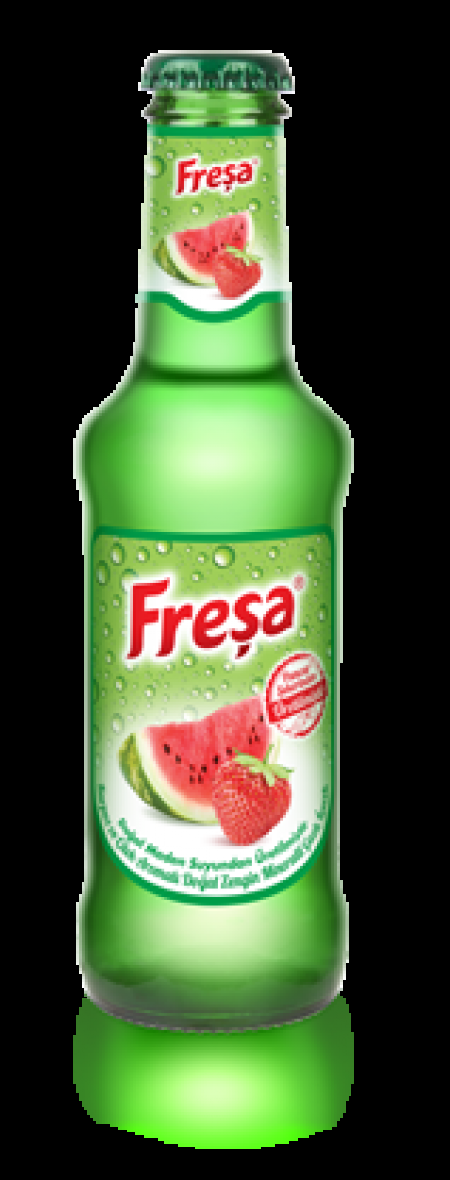 Freşa Watermelon Strawberry Flavored Natural Mineral Rich Carbonated Drink 200 ml