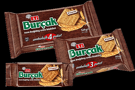 ETİ Burçak Whole Wheat Bakery Biscuit 393 gr