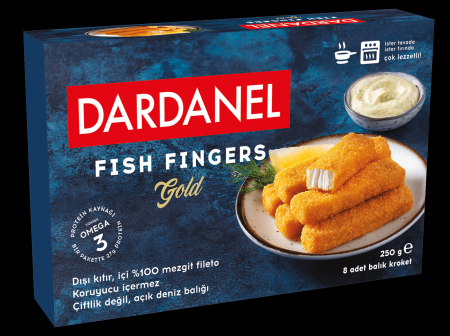 Dardanel Fish Fingers Gold (Haddock Fillet) 250 gr Dardanel Fish Fingers Gold (Haddock Fillet) 250 gr