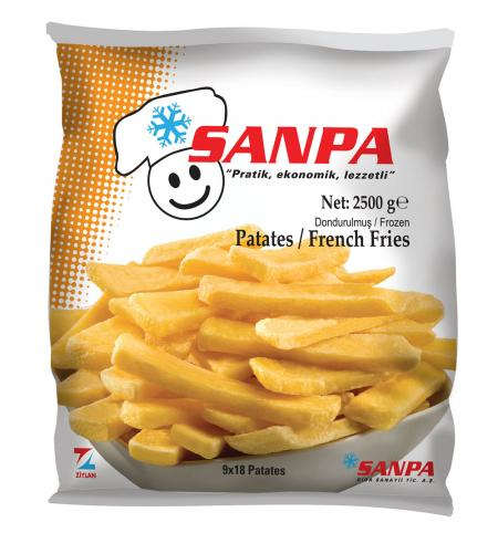 Sanpa Gıda 9x18 Potatoes Sanpa  2500 gr