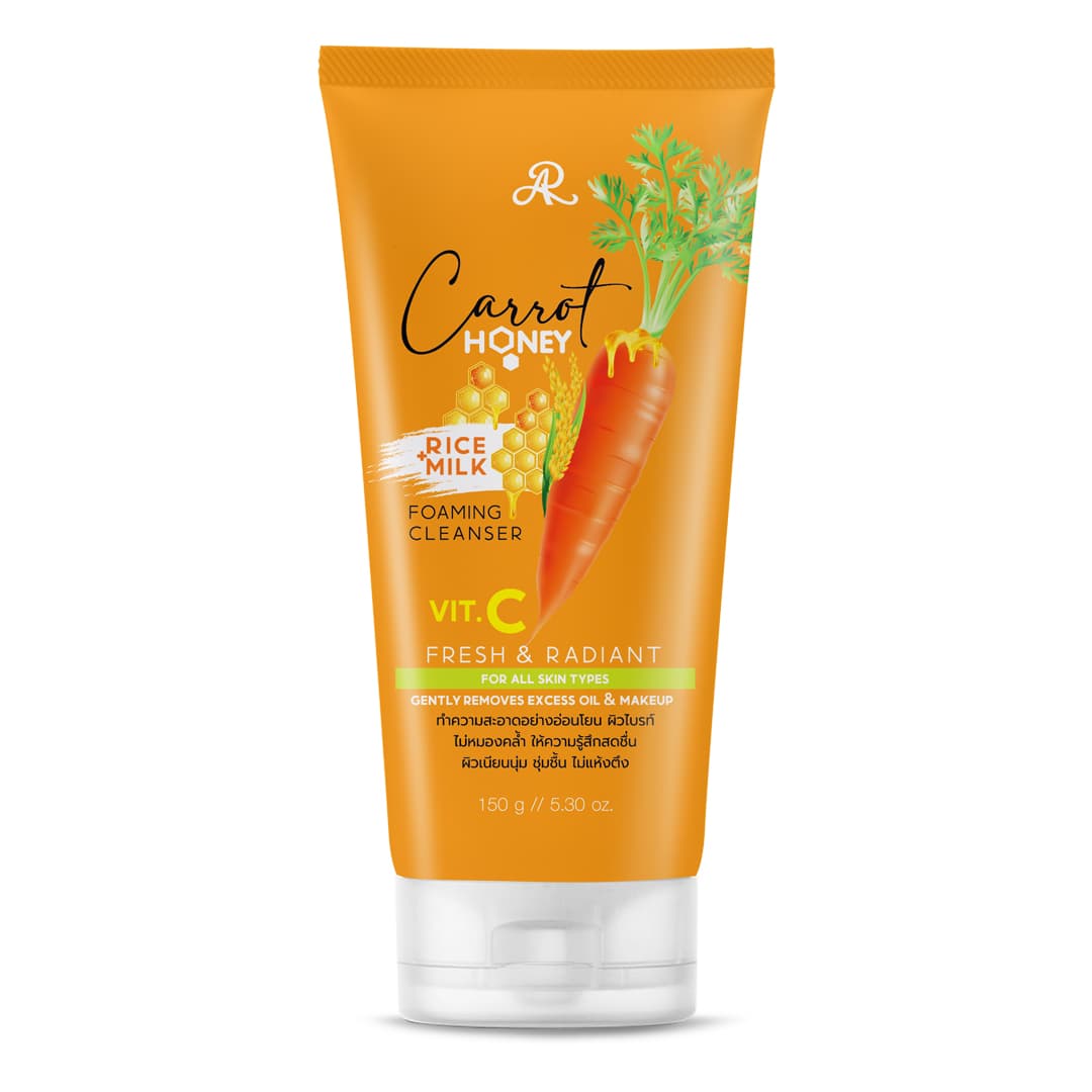 AR Carrot Honey Plus Rice Milk Foaming Cleanser