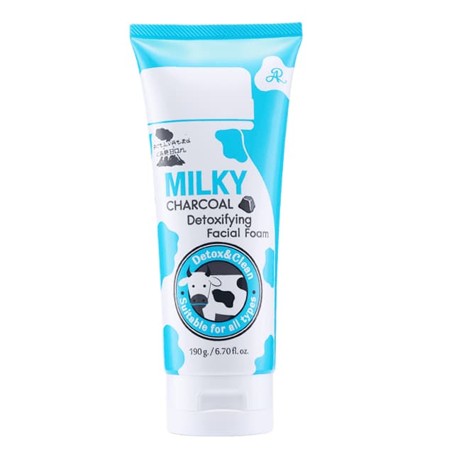 AR MILKY CHARCOAL DETOXIFYING FACIAL FOAM