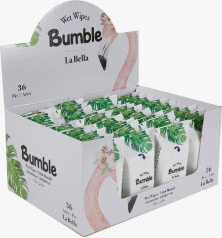 Bumble Wet Pocket Wipes 15 Pcs (LA BELLA) X36X8