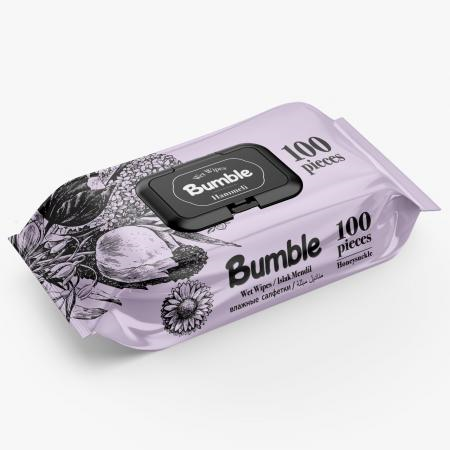 Bumble Wet Wipes 100 Pcs (Honeysuckle) X12 Bumble Wet Wipes 100 Pcs (Honeysuckle) X12