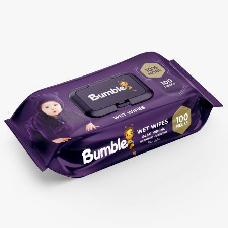 Bumble Wet Wipes 100 Pcs (Baby) X12 Bumble Wet Wipes 100 Pcs (Baby) X12