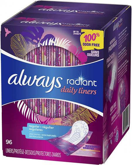 Always Radiant Daily Liners 96 pc Always Radiant Daily Liners 96 pc