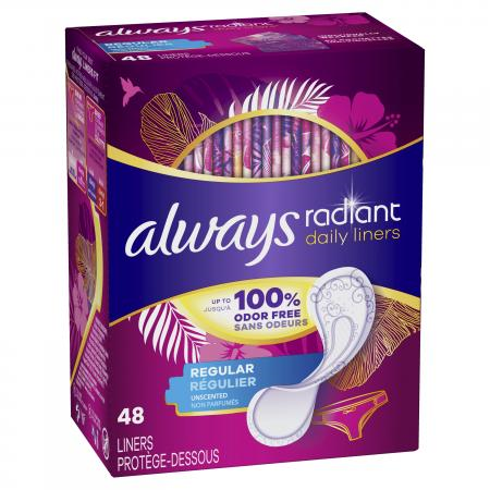 Always Radiant Daily Liners 48 pc Always Radiant Daily Liners 48 pc
