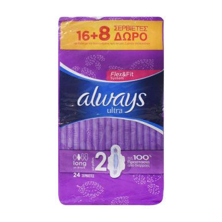 Always Ultra Pads Long 24 Always Ultra Pads Long 24