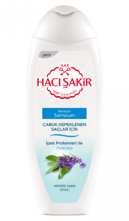 Hacı Şakir Shampoo Sage Effective Against Dandruff 500 ml Hacı Şakir Shampoo Sage Effective Against Dandruff 500 ml