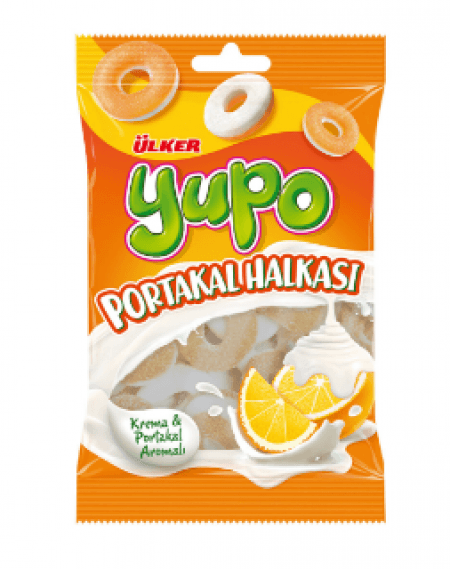 Ülker Yupo Jelly Orange Ring 70 gr Ülker Yupo Jelly Orange Ring 70 gr
