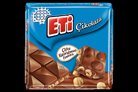 ETİ Milk Chocolate with Double Roasted Hazelnut 75 gr ETİ Milk Chocolate with Double Roasted Hazelnut 75 gr