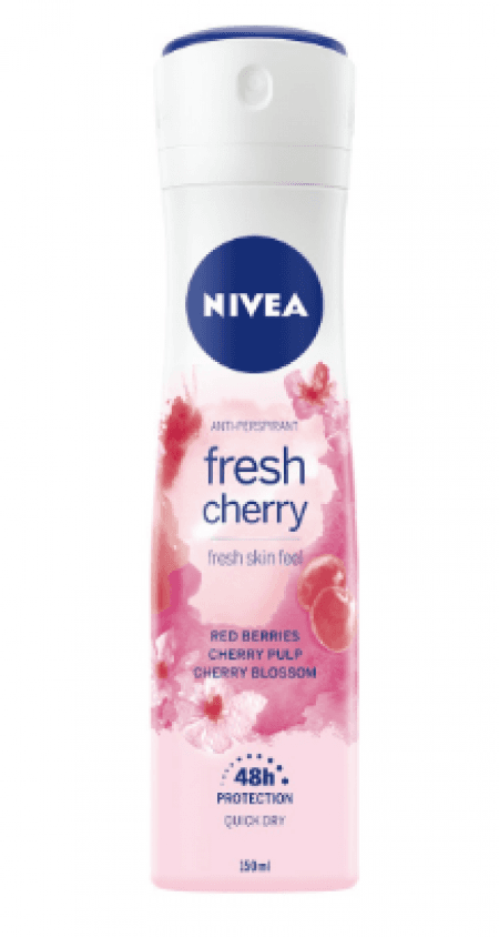 Nivea Fresh Cherry Spray 150 ml Nivea Fresh Cherry Spray 150 ml