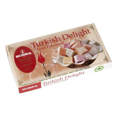Koska Mixed Flavored Turkish Delight 500 gr Koska Mixed Flavored Turkish Delight 500 gr