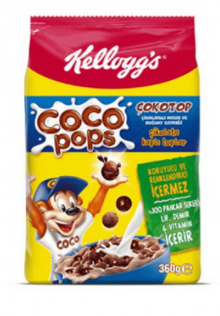 Ülker Kellogs Cocopops Çokotop 360 gr Ülker Kellogs Cocopops Çokotop 360 gr