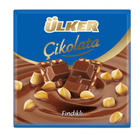 Ülker Square Chocolate with Hazelnut 65 gr Ülker Square Chocolate with Hazelnut 65 gr