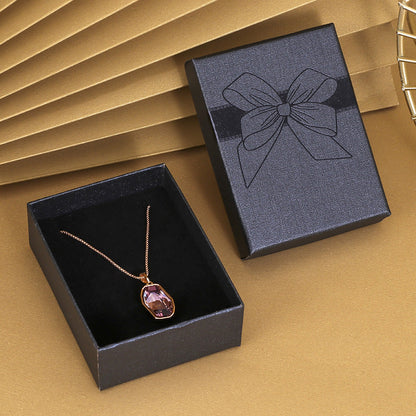 Bow Necklace Earrings Packaging Gift Box El Pazar