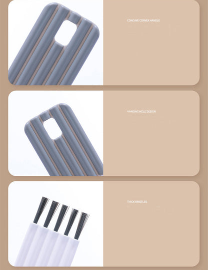 Multifunctional Cup Cover Brush Silk Seam Decontamination Nylon Brush Can Be Bent To Wash Cups New Household Groove Gap Cleaning Brush eprolo
