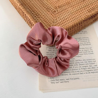 French Girl Silky Satin Large Intestine Ring Ins Korea Tie Hair Rubber Band Hair Rope Hair Ring Ponytail Head Rope Hair Accessories El Pazar
