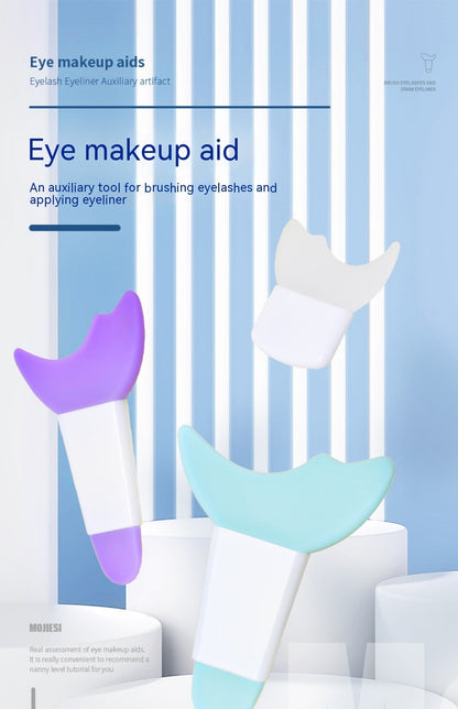 Painting Eyeliner Anti-spill Glue Multifunctional Crescent Baffle Beauty Tools El Pazar