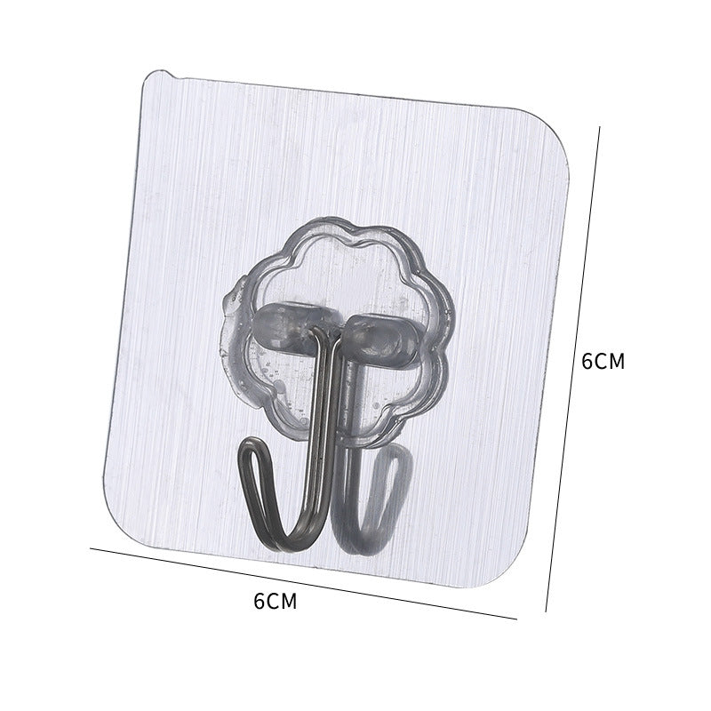 Hook Wall-Mounted Wall-Free Punch-Free Clothes Hook Paste Suction Cup Load-Bearing Traceless Nail Rack Strong Sticky Glue Hook Hook eprolo