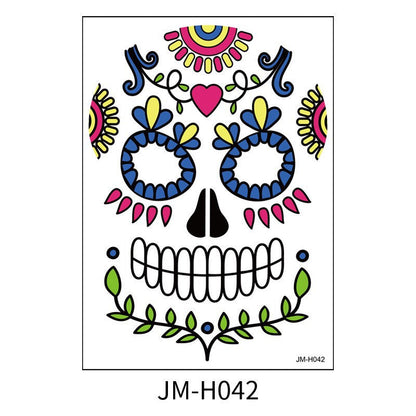 Halloween Face Tattoo Stickers Makeup Ball Funny Makeup Temporary Stickers eprolo
