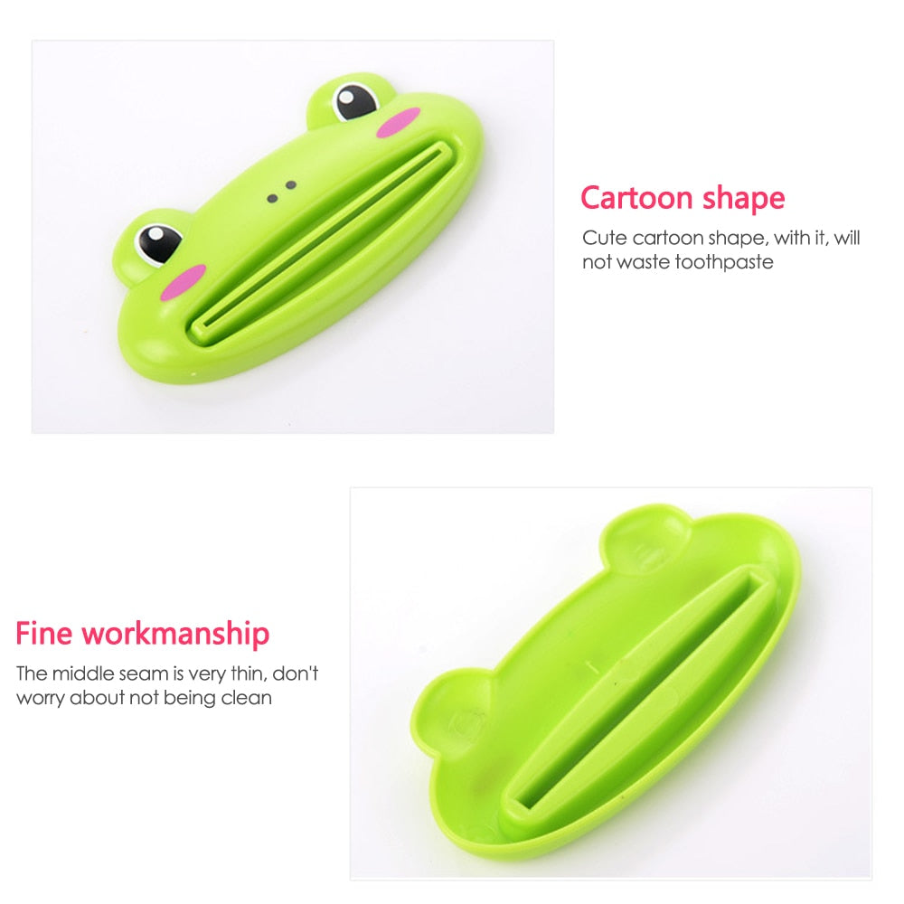 1pcs Animal Easy Toothpaste Dispenser Plastic Tooth Paste Tube Squeezer Useful Toothpaste Rolling Holder For Home Bathroom eprolo
