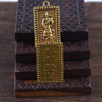 Jinbao God Of Wealth Alloy Pendant El Pazar