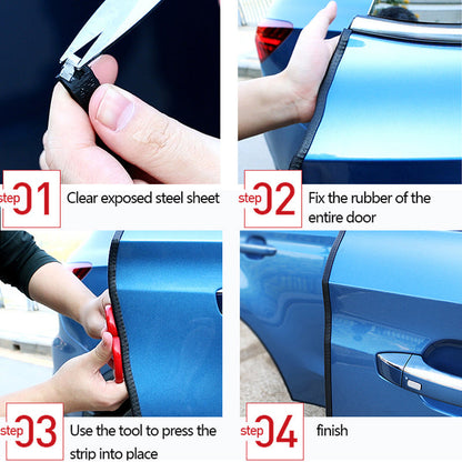 Universal Built-in Steel Disc Car Anti Collision Strip Auto Door Edge Scratch Protecter Bumper Strip El Pazar