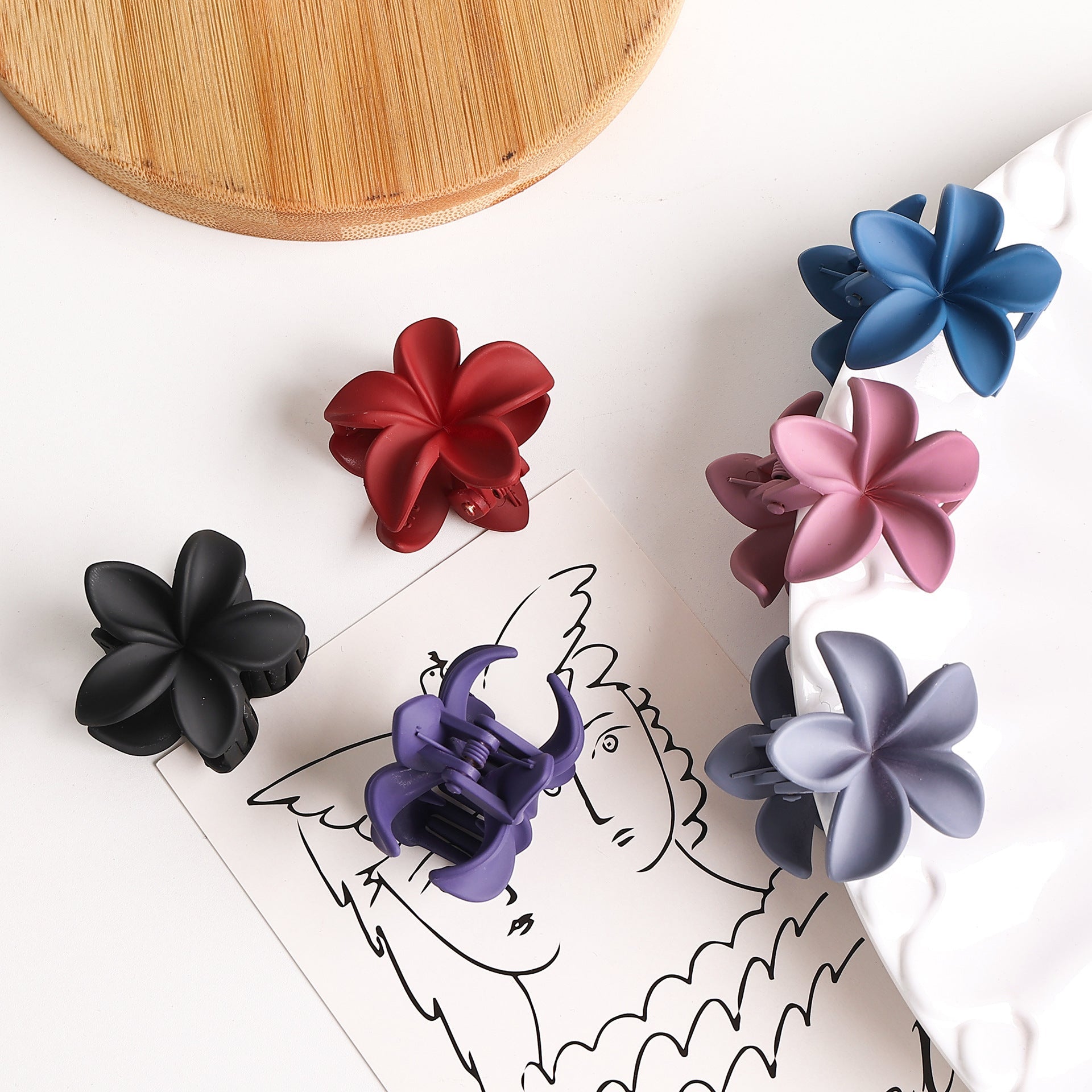 Retro Sweet Hair Claw Clip Women's Side Grip El Pazar