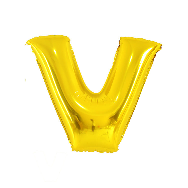 English Letter Aluminum Balloon Birthday Party Wedding Celebration Decoration El Pazar