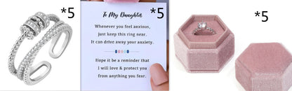 S925 Sterling Silver Rotating Ring Women's Fashion Personality El Pazar