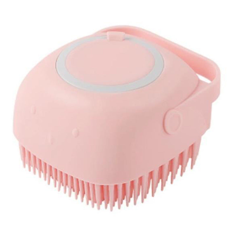 Silicone Dog Bath Massage Gloves Brush Pet Cat Bathroom Cleaning Tool Comb Brush For Dog Can Pour Shampoo Dog Grooming Supplies El Pazar