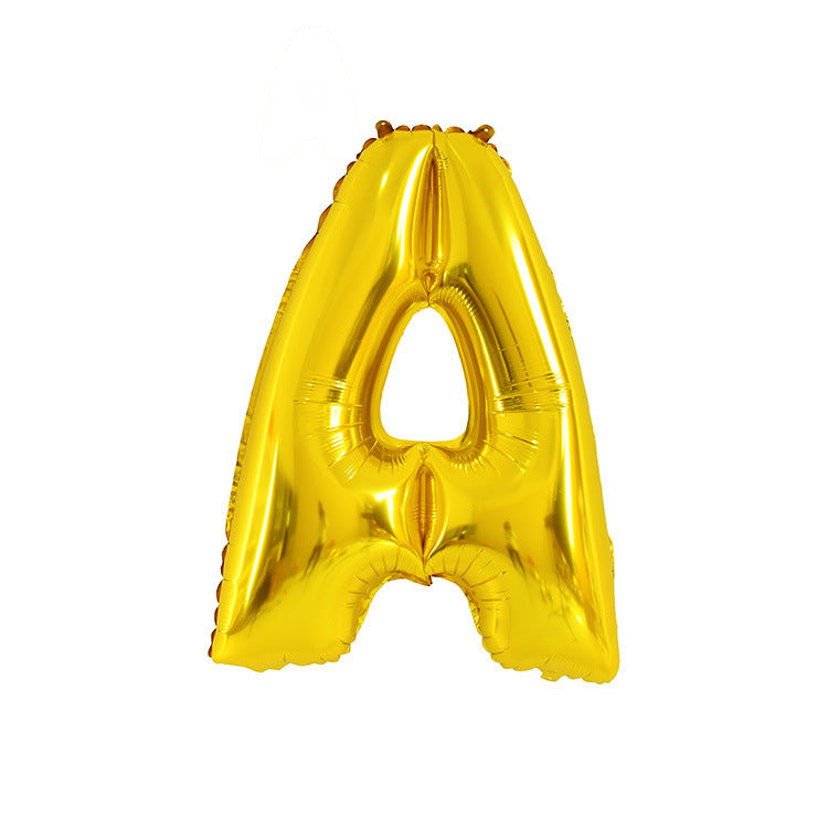 English Letter Aluminum Balloon Birthday Party Wedding Celebration Decoration El Pazar