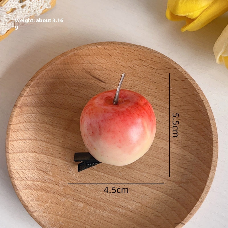 Simulation Cartoon Fruit Barrettes El Pazar