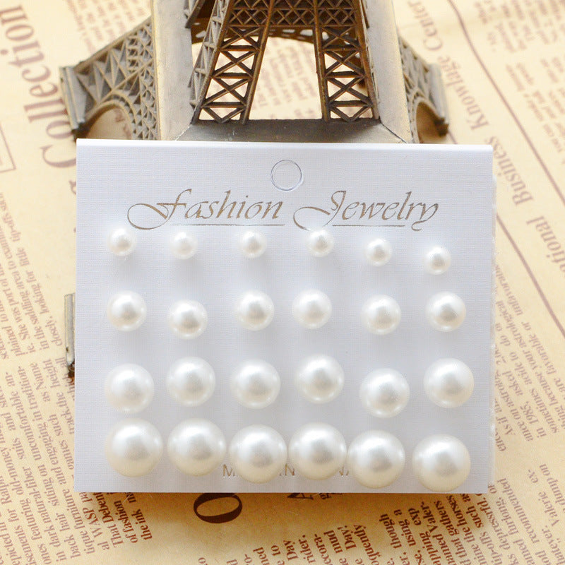 Earrings Size Pearl Stud Earrings 12 Pairs Of Pearl Jewelry El Pazar